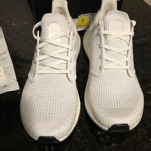 Adidas Ultraboost 20 Triple White, Women’s size 7